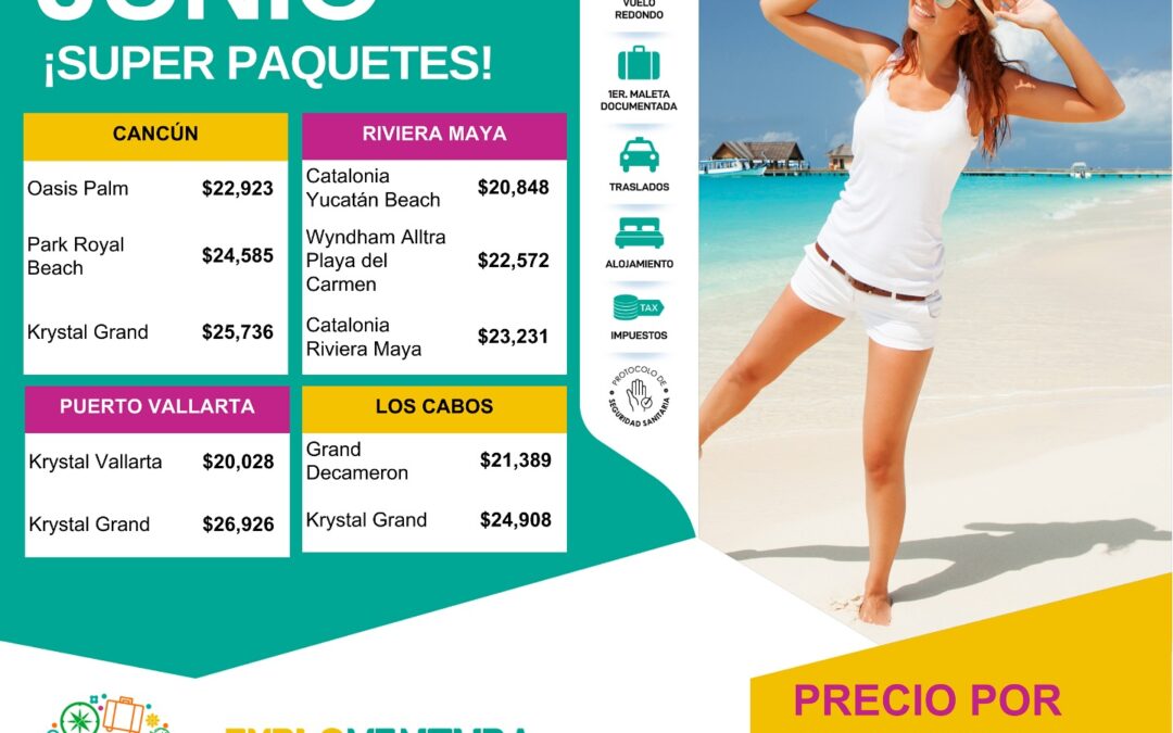 2 Adultos ¡TODO INCLUIDO! Del 25 al 28 de Junio.